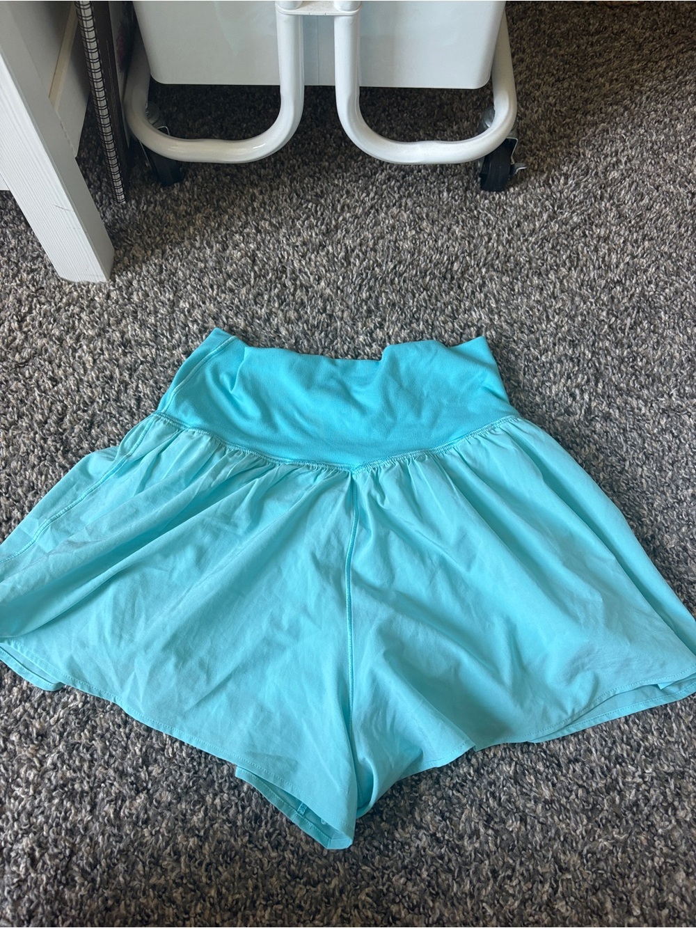 Aerie teal blue crossover shorts xs